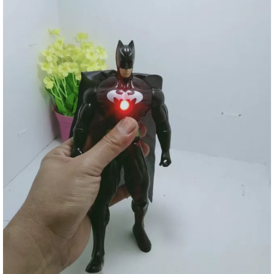 ROBOT BATMAN Nyala Lampu Mainan Anak No.16A-2 /Action Figure Pajangan Karakter Superhero