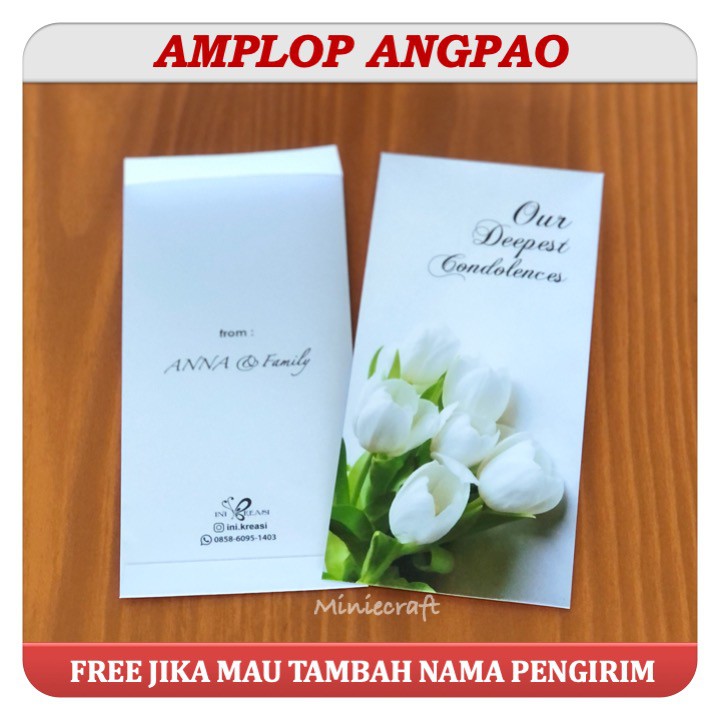 

AMPLOP ANGPAO DUKACITA MODEL PANJANG ANGPAU 1PAK ISI 6PCS CUSTOM NAMA PENGIRIM - DESIGN ELEGAN SOPAN