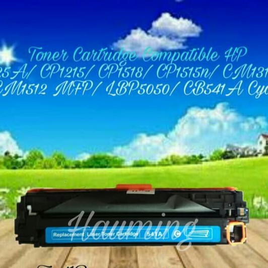 Toner Cartirdge Compatible HP 125A CP1215 CP1515 CP1518 CM1312 CM1512 CP 1215 CB541A Cyan