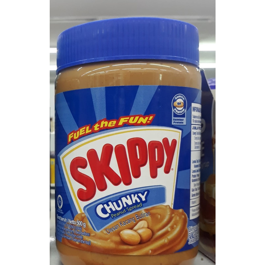 Skippy Chunky 500gr Peanut Butter Selai Kacang Butiran