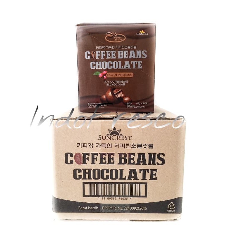 

SUNCREST COFFEE BEANS CHOCOLATE- COKELAT ISI BIJI KOPI 40G