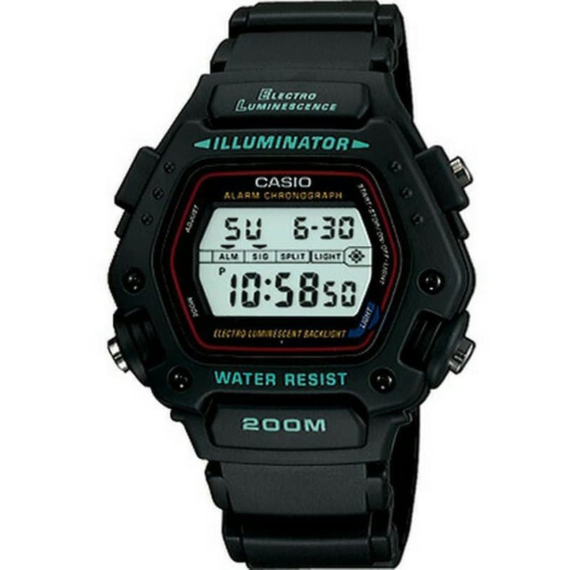 CASIO DW-290-1VS - Jam Tangan Pria - Hitam