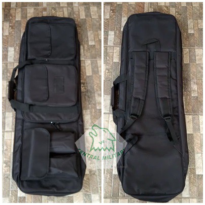 Gunbag 2 Kompartemen 1smg v2 Isi 2 Unit - Tas Senjata - Hitam