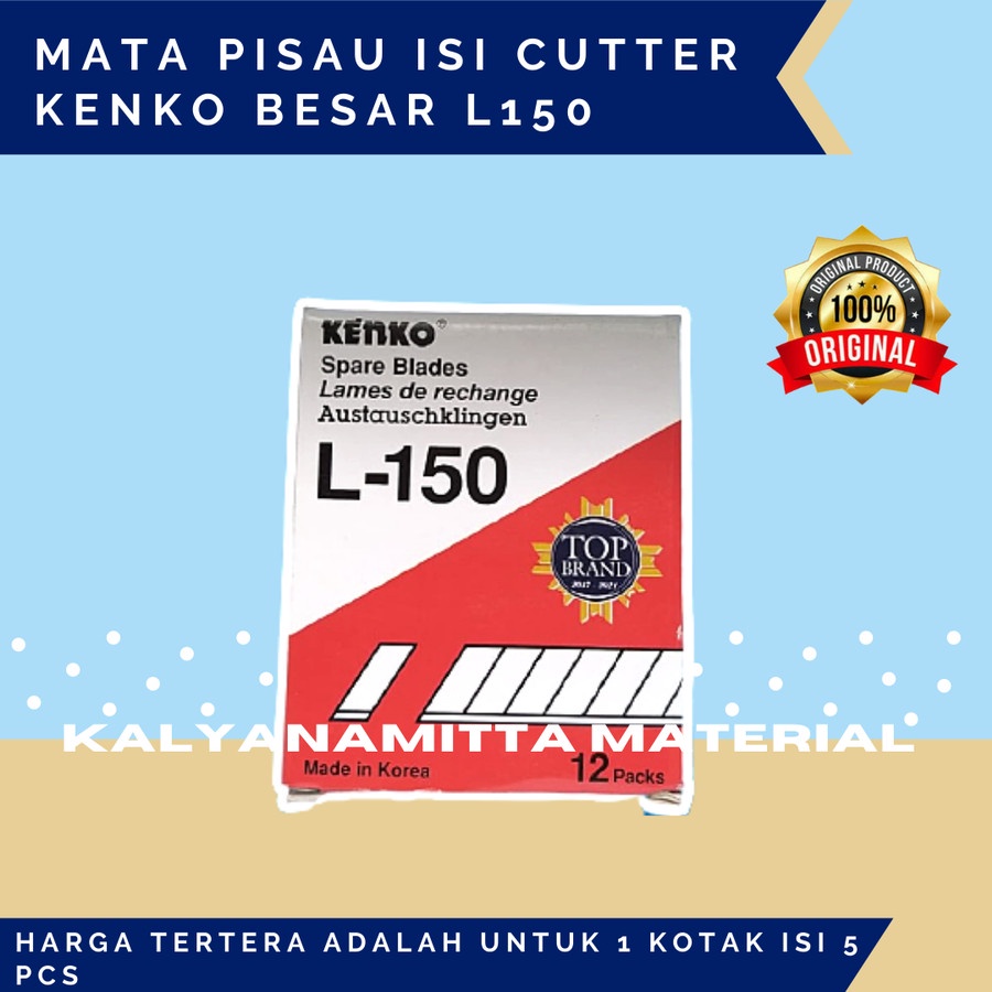 Isi Cutter Kenko A100 KECIL dan L150 BESAR / MATA PISAU CUTTER KENKO