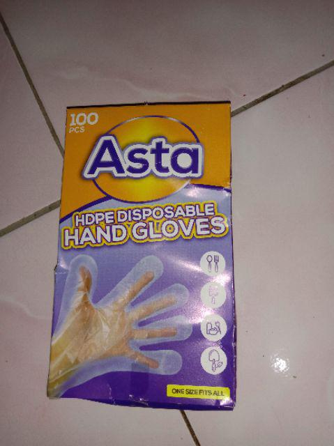 Promo!!! Sarung Tangan Plastik Asta Disposable Hand Gloves