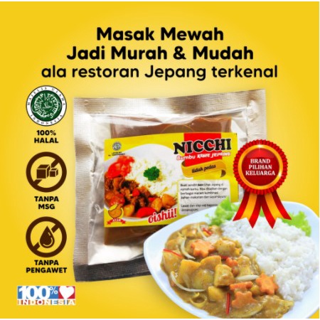 NICCHI kare Golden Curry HALAL 100g | Kare ala Jepang | NIcchi kare anak House SnB