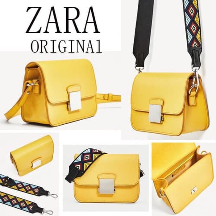 TAS ZARA ORIGINAL 100% TAS WANITA BRANDED TAS PESTA ZARA 2 TALI GT - DARKPINK-RAINB