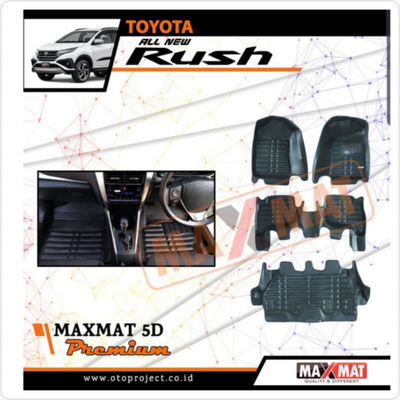 Karpet Mobil Rush / Terios New 2018-ON Maxmat 5D Premium