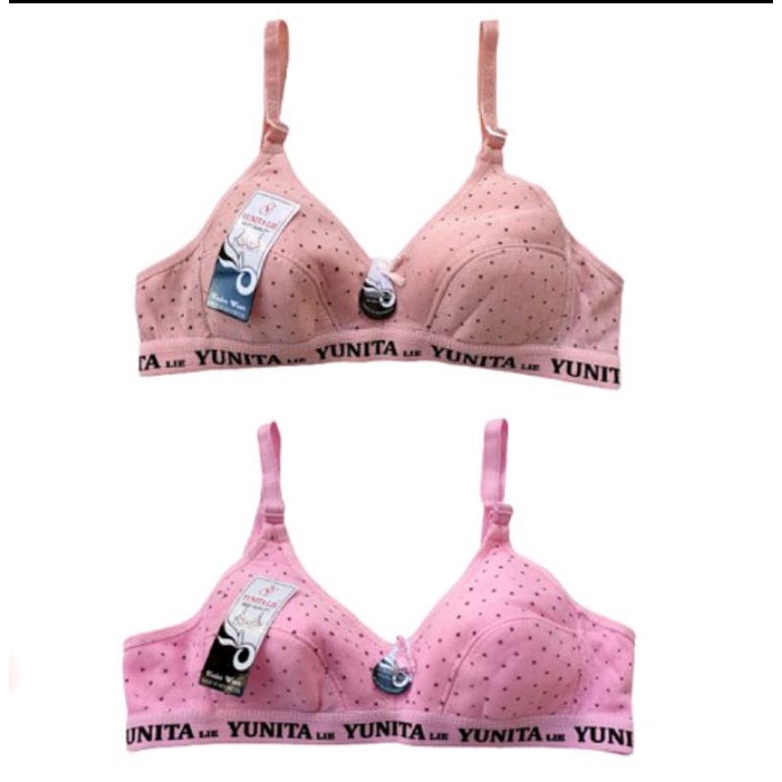BH Sport Bra Jumbo size 40,42 Hak 3 Tanpa Kawat Busa List Karet BH Yunita bintik