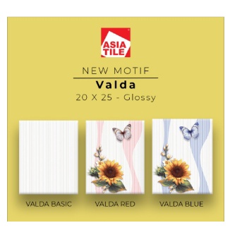 VALDA GLOSSY UK.20X25 DINDING LANTAI KERAMIK ASIA TILE