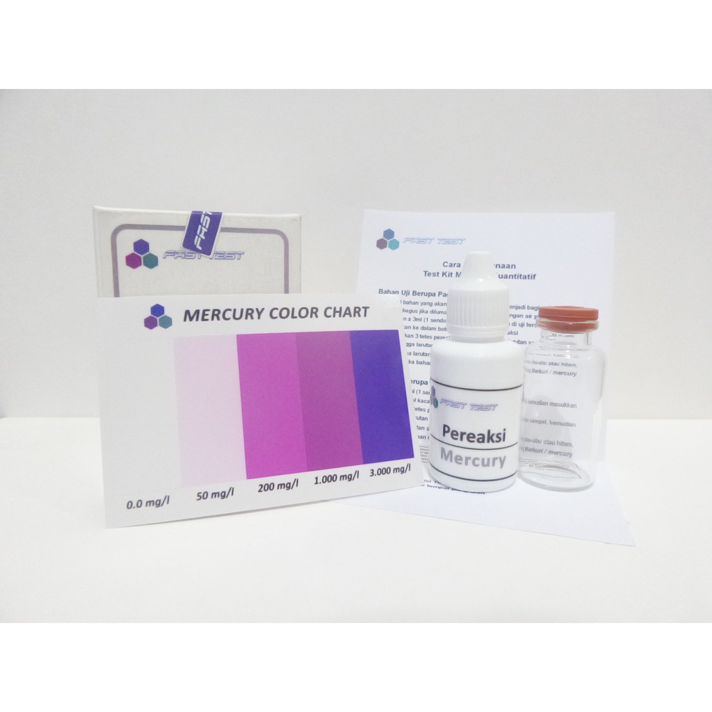 Test Kit Mercury Kuantitatif / Merkuri Testkit 100 test