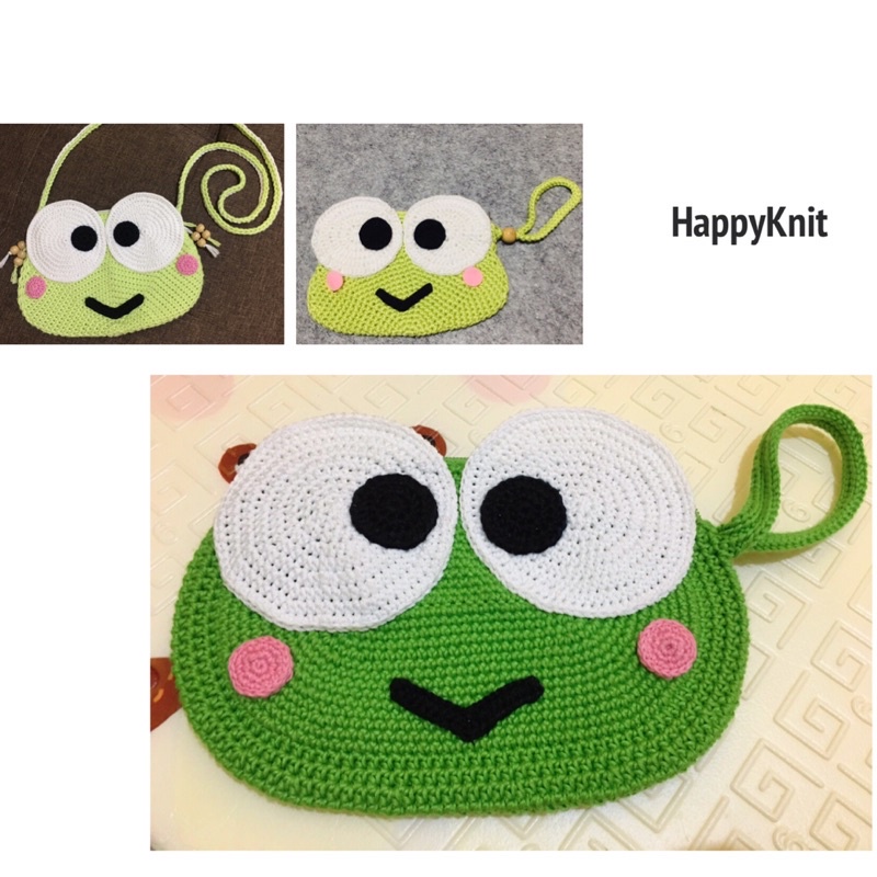 Dompet / Tas Rajut Karakter Keropi