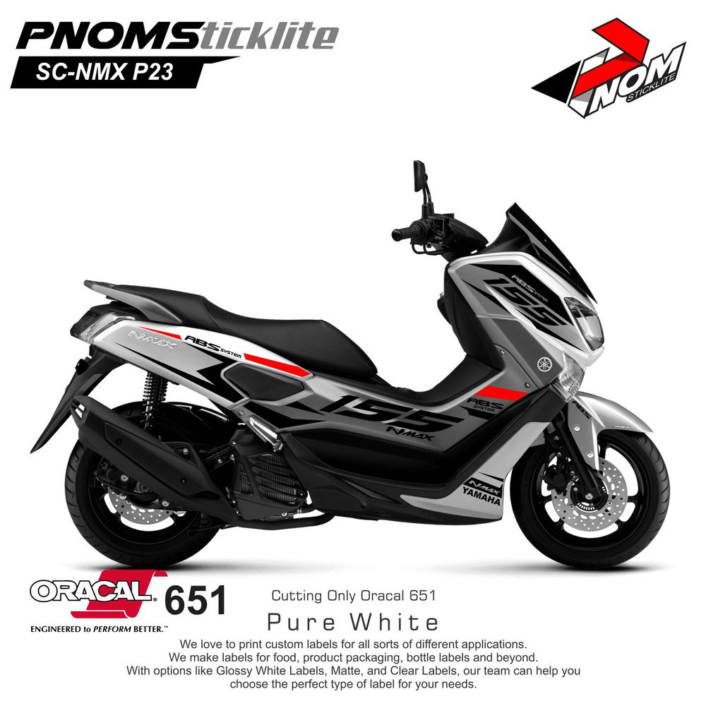 Stiker Motor Nmax Sticker Body Nmax Sticker Yamaha Nmax Putih