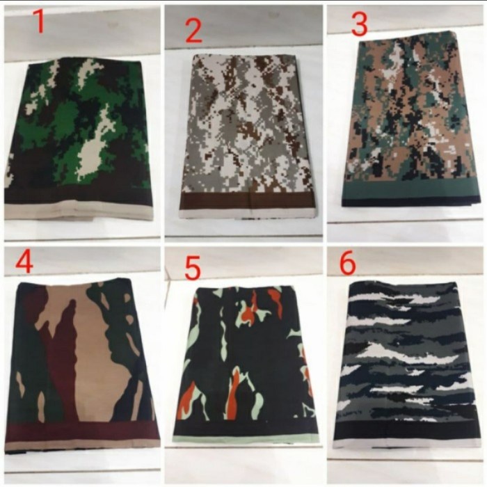 Sarung Sholat Motif Loreng | Sarung Loreng Army