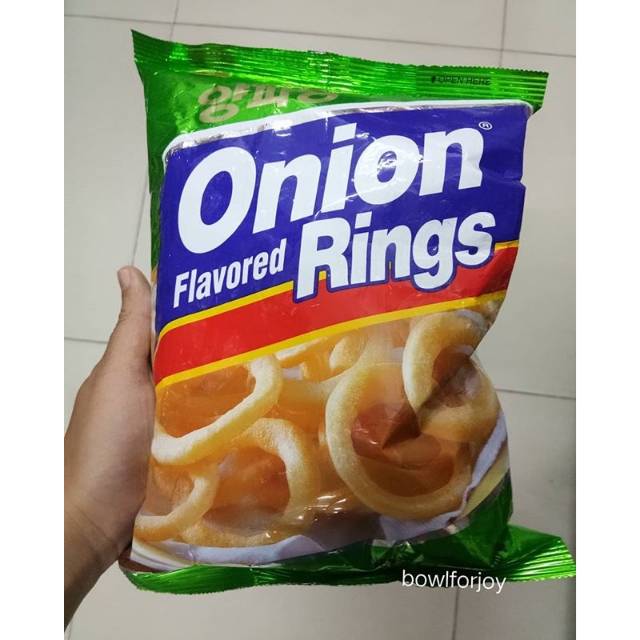 

Onion flavored rings