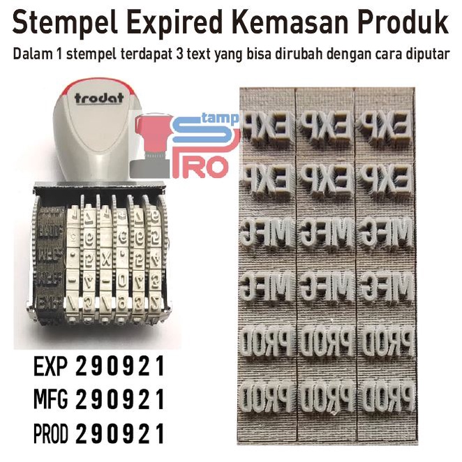 

HJK Stempel Angka 3mm 6 Digit Kode Produksi / Expired