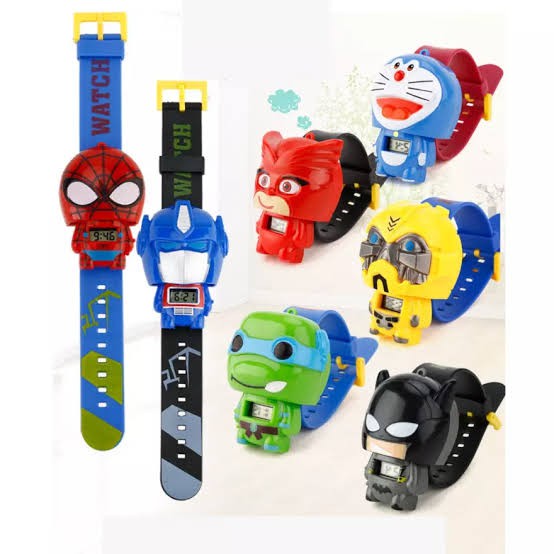 Jam Tangan Fashion Anak-Anak Karakter Model Pencet