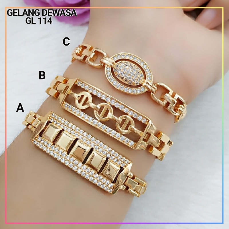 gelang xuping lapis emas