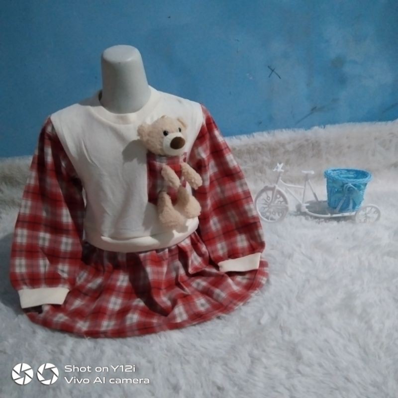 DRES SAKU BONEKA BAHAN RAJUT IMPORT LUCU