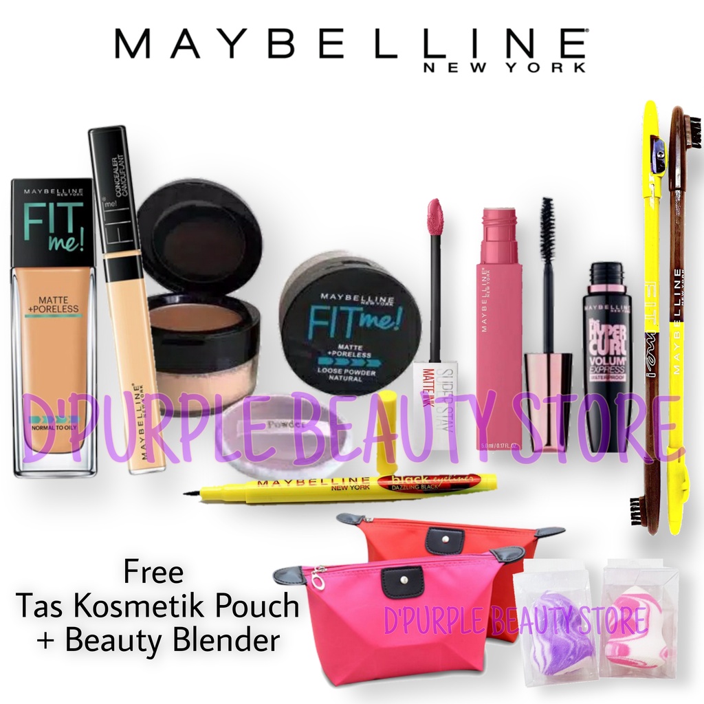 Paket Make Up Set Maybelline 7 In 1 - Paket Kosmetik Maybelline Super Hemat 7 In 1