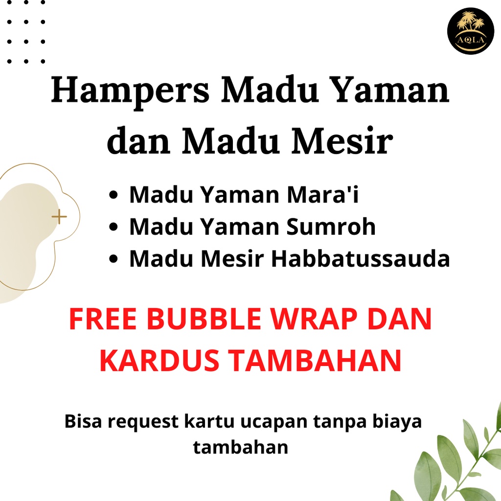 Hampers Lebaran Madu Yaman dan Madu Mesir Parcel Madu Premium best Quality / Parcel Lebaran dan Idul Adha / Kado pernikahan / kado premium