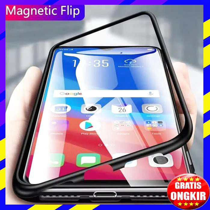 ACC HP SAMSUNG A7 2018 CASE MAGNET 360 +ANTI BARET A7 2018 HARDCASE