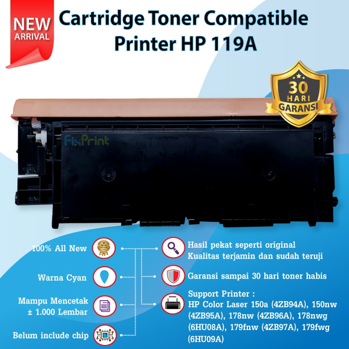 Toner Cartridge HP 119A W2092A W2093A W2091A W2090A Compatible 150a 150nw MFP 178nw 179nw 179fnw