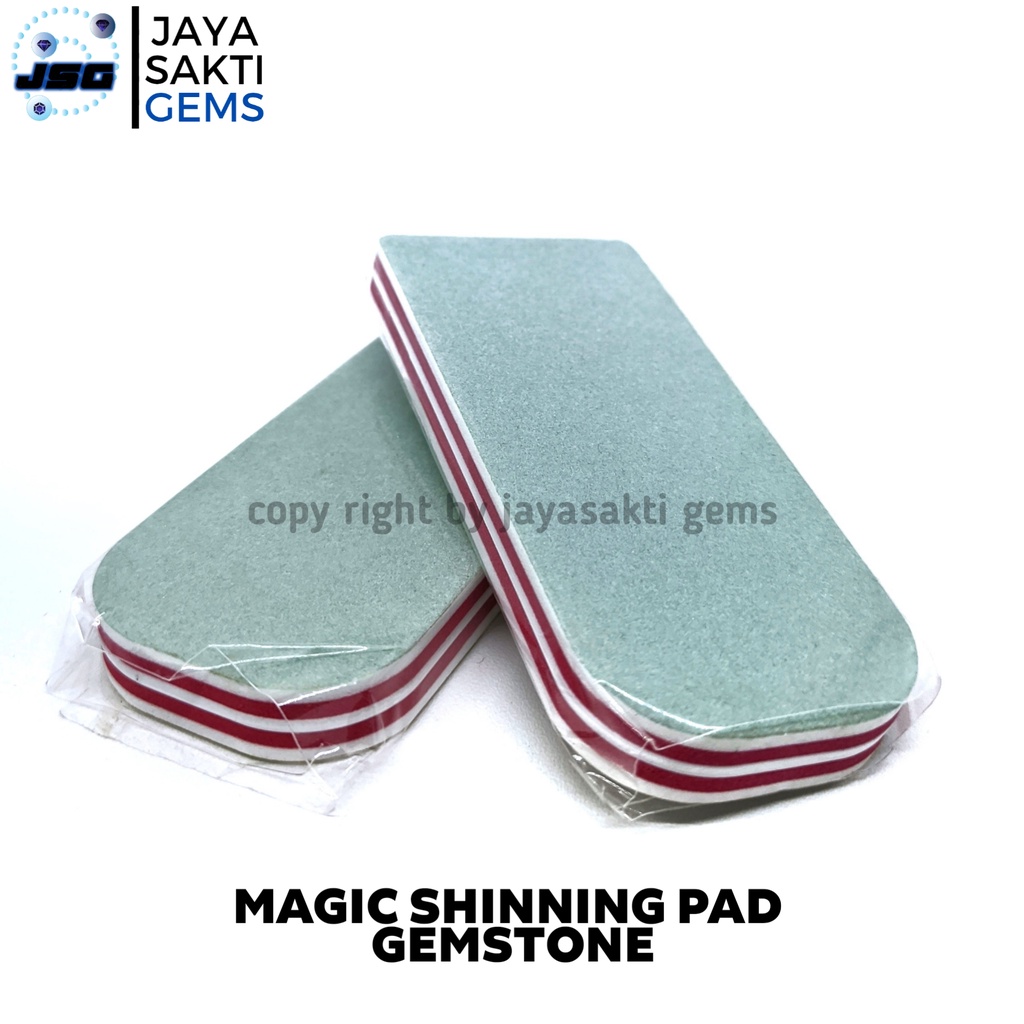 Magic Shining Pad Pengkilat Batu Akik Permata Emas dan Perak