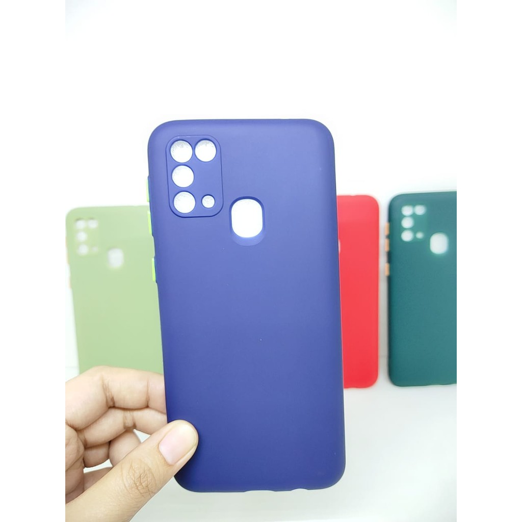 SMPC TPU Candy Samsung M21 6.4 inchi SoftCase Macaron Protection Camera Tombol Warna