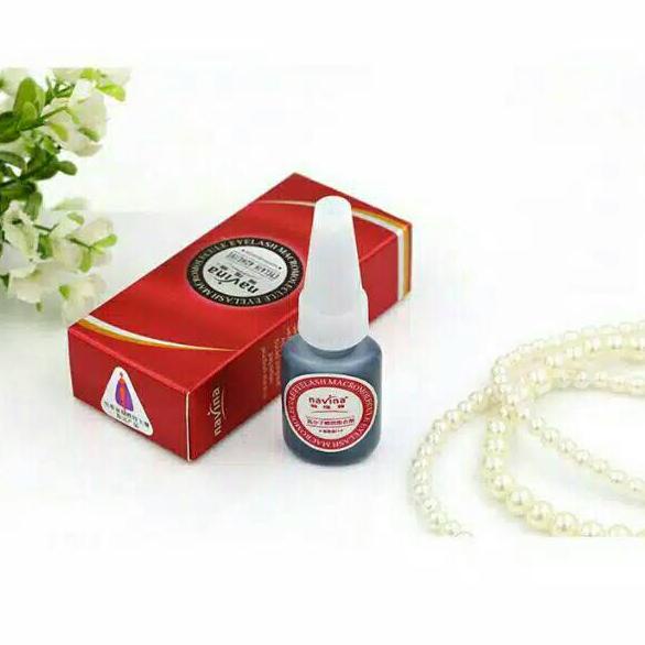 Spesial - Lem Navina Glue red blue merah biru for eyelash extension lem bulu mata <
