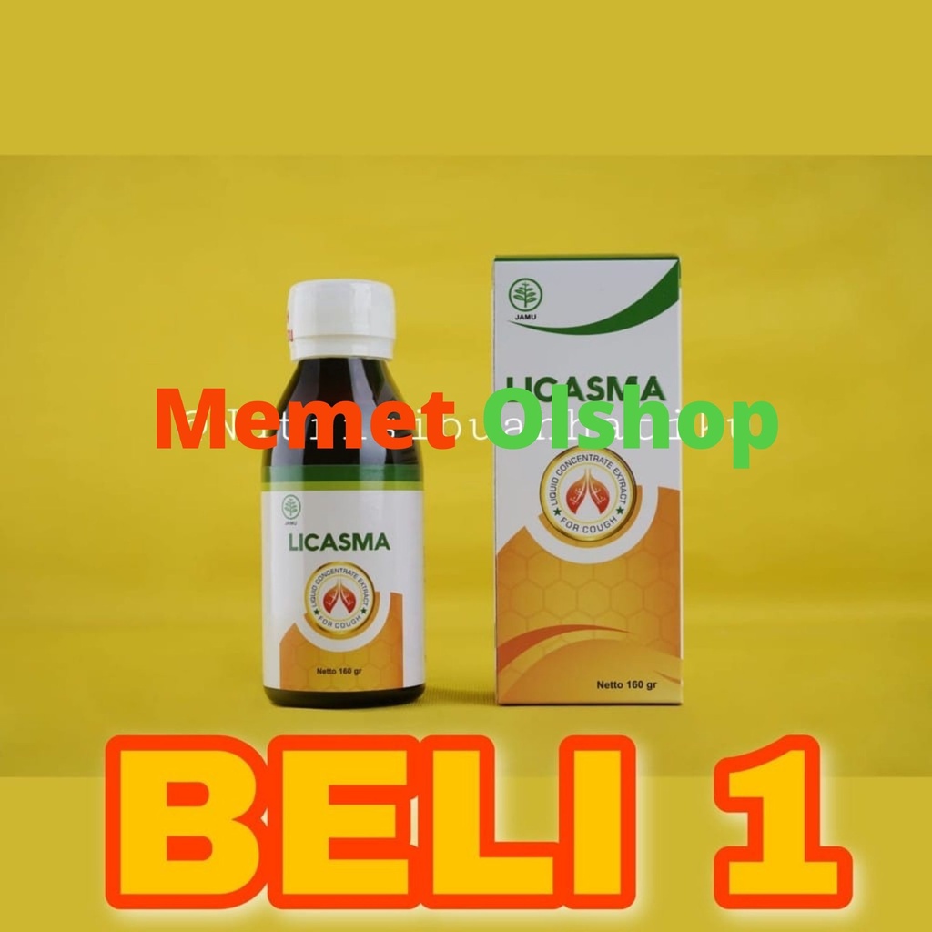 Licasma Obat Asma dan Sesak Nafas Batuk Paru TBC Radang Tenggorokan Bronkitis Beli 2 Gratis 1 Bisa COD-1 Botol
