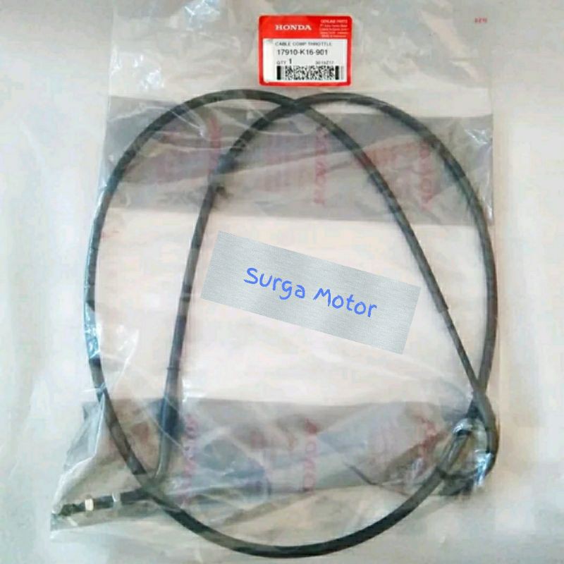 Kabel Gas Beat FI 2012 - 2015 Scoopy FI ring 14 ASLI Ori Honda AHM 17910-K16-901