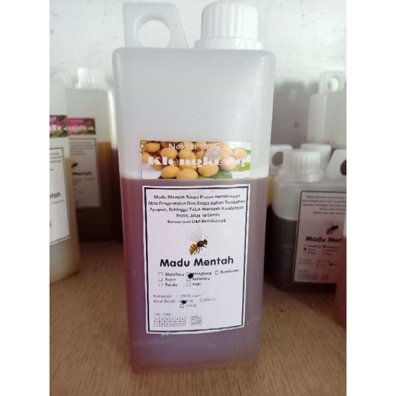 Madu Mentah Nektar Klengkeng 100% - Madu Murni Asli Ternak - Madu Mentah Original