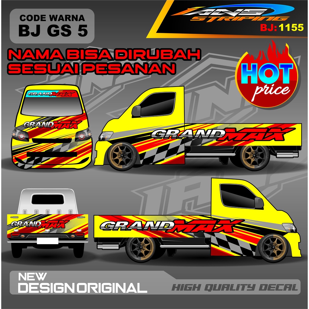 STICKER DECAL FULL BODY GRANMAX PICK UP CARRY L300 / VARIASI STIKER FULL BODY PICK UP / STIKER GRANMAX / STIKER FULL BODY