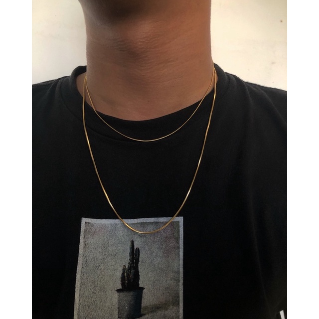 Gold Necklace Snake Chain