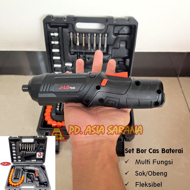 JLD 4.2V bor obeng baterei bor baterai cordles drill obeng portable tanpa kabel