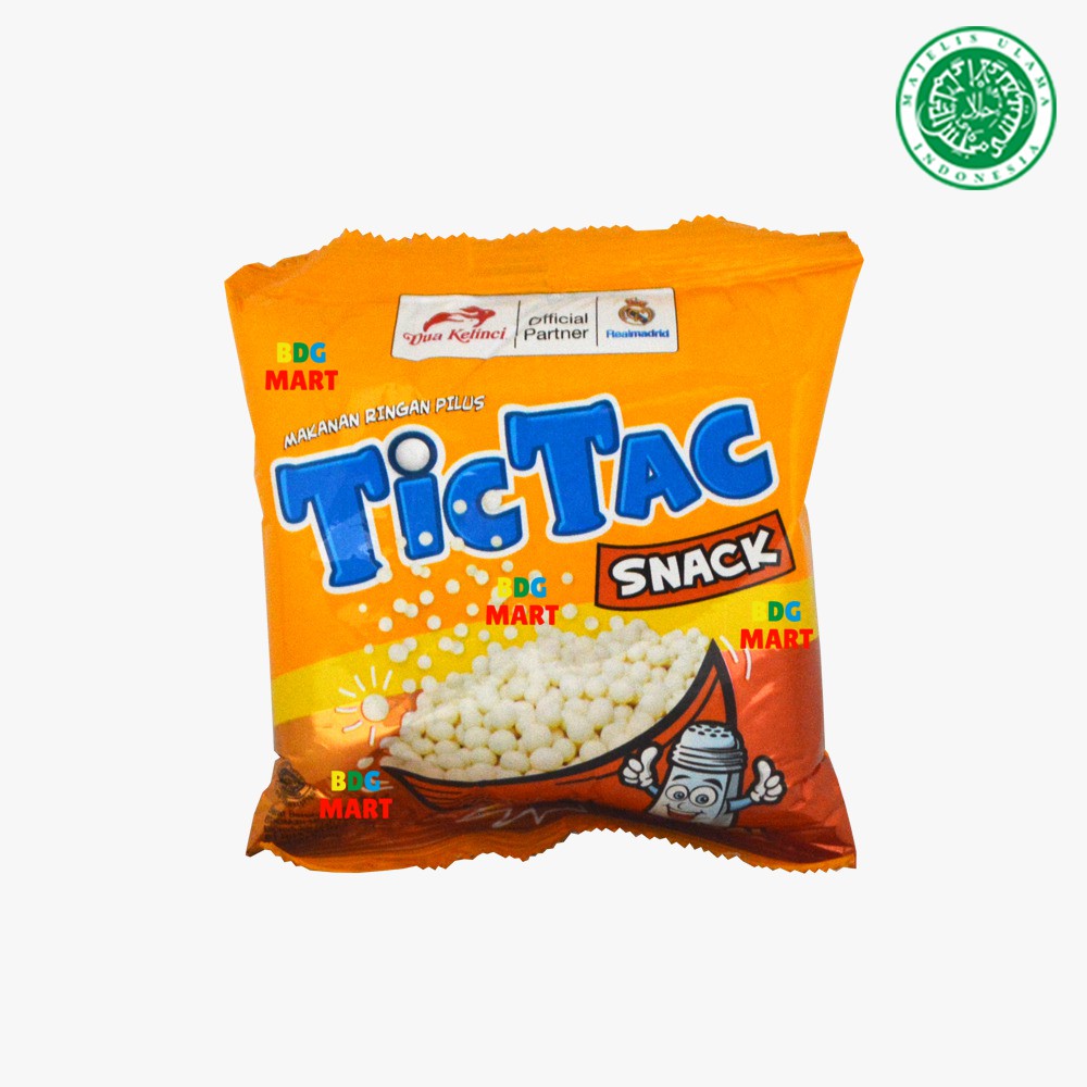 

Tic Tac Snack Original Pilus Rasa Salty Ori Halal MUI - 20gr