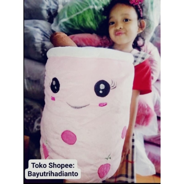BONEKA BOBA SEGEDE GALON JUMBO FULLSILIKON (PINK)