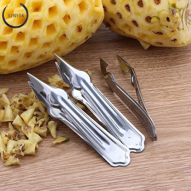 Capitan Penjepit Pengupas Mata Nanas Dapur Stainless Steel Seed Remover Cutting Clip