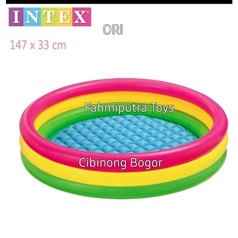 KOLAM RENANG INTEX  / BAK MANDI PLASTIK UKURAN 147× 33 CM