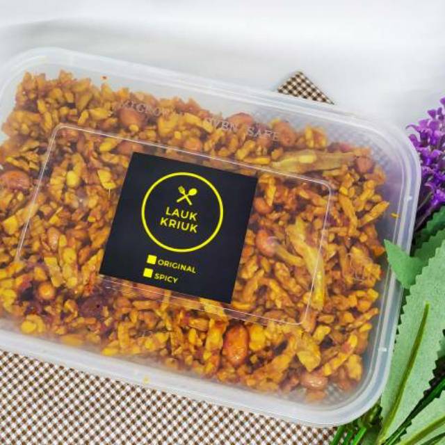 Kering Tempe Teri Kacang Kemasan Box 650ml
