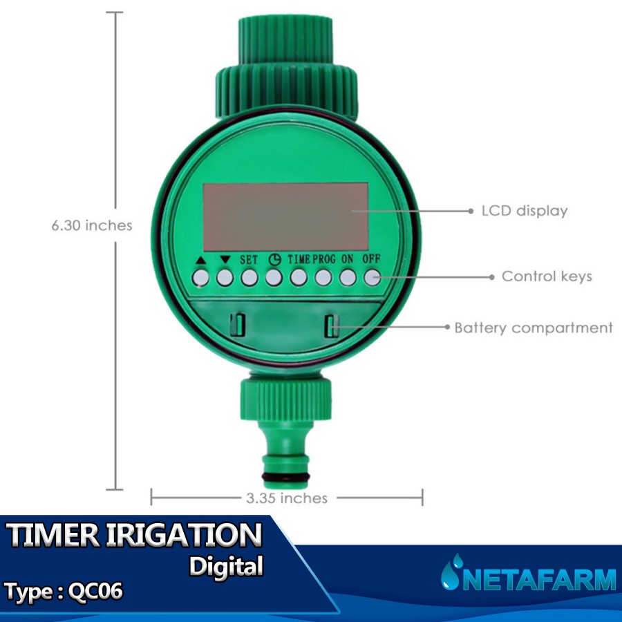 Digital Automatic Water Timer Penyiram Air Otomatis Irigasi QC06