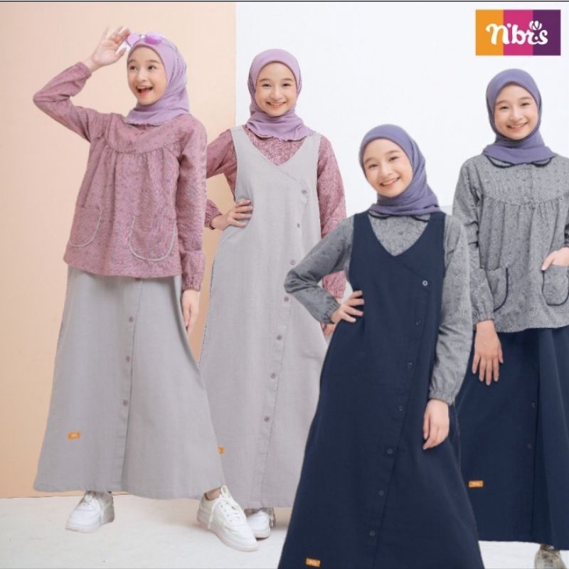 GAMIS OVERALL ANAK2 &  REMAJA © NT 079 NIBRAS