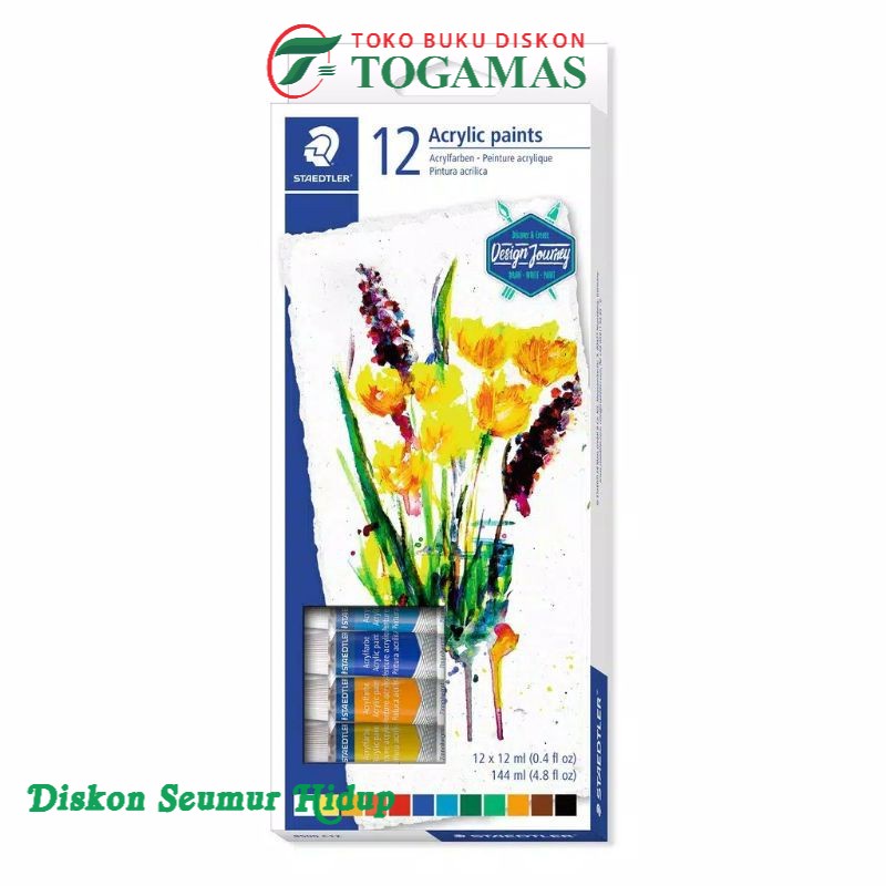 

STAEDTLER ACRYLIC PAINT TUBES - isi 12 pcs
