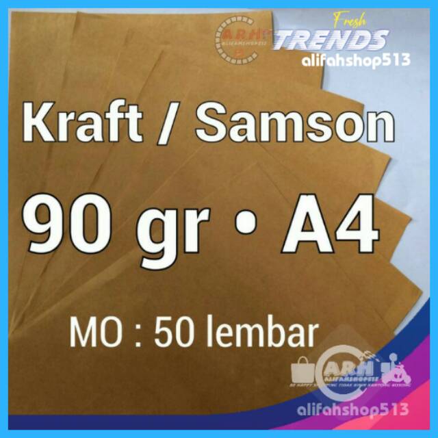 

Kertas Samson 90gr A4 dan 80gr Brown Craft Paper