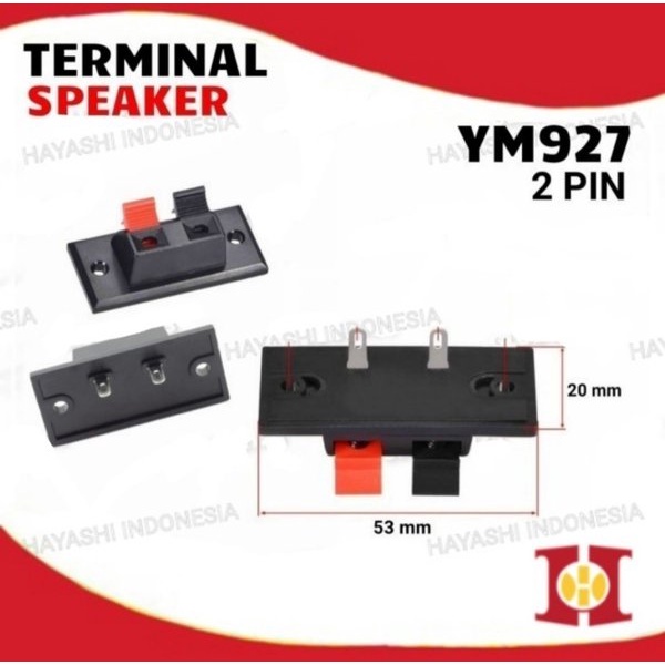 Terminal Speaker Jepit 2 4 Pin Kabel Power Supply Soket Per Amplifier - 10PCS