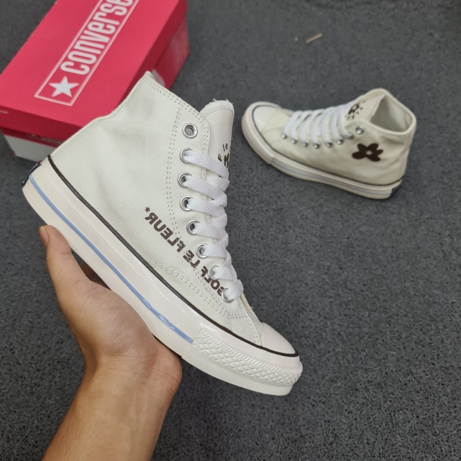 Best Product  SEPATU SNEAKERS 70S HIGH X GOLF LE FLEUR CREAM SOL GLOSSY IMPORT - CREAM, 39 / SEPATU 