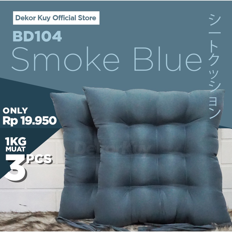 DK - Bantal Duduk / Bantal Alas Duduk Smoke Blue - BD104