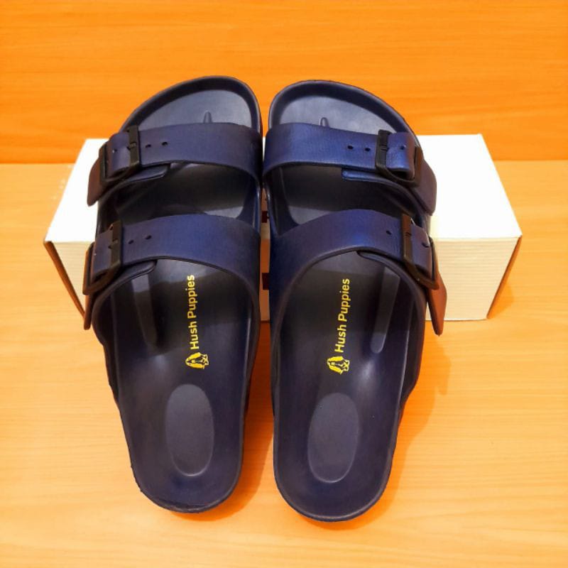 Sandal Korean Style Hush Puppies Sendal Cowok Sandal Pria Slipon