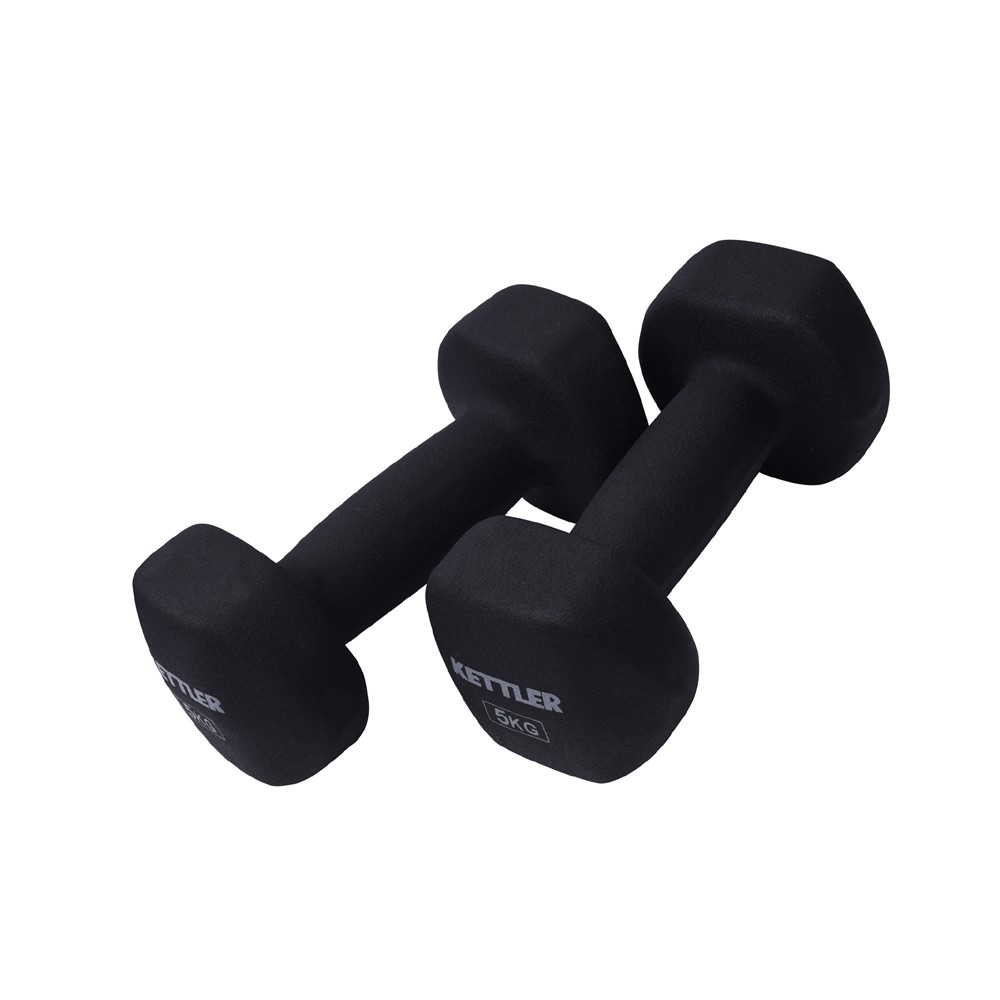 Kettler Neoprene Dumbbell (10kg/pair) Black 701-040